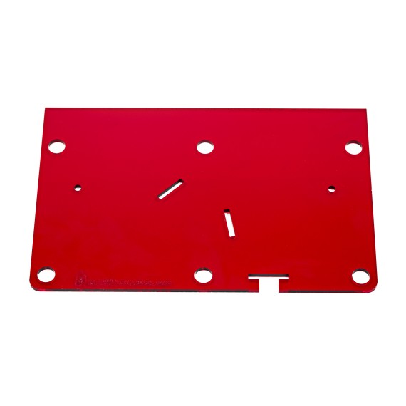 Starre transparente rote Kappen NaturColor