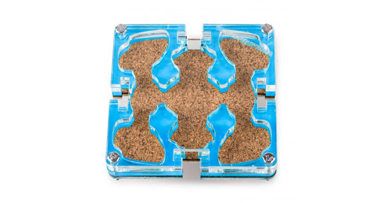 10x10x1,5 cm Modulare farbiger Kork