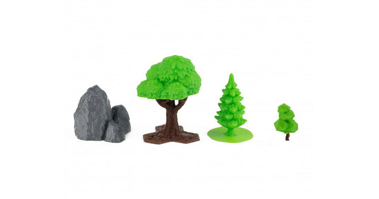 Künstliche 3D-Dekoration (Packung mit 4 Größen)